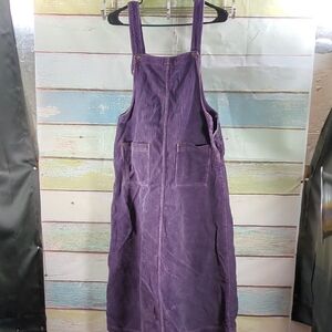 Susan Bristol Purple Midi Dress with Elegant Design